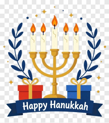 Happy Hanukkah Celebration PNG