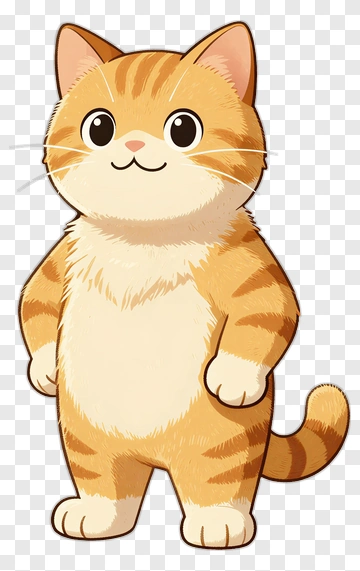Orange Cat PNG