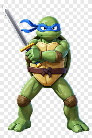 Teenage Mutant Ninja Turtle With Sword PNG