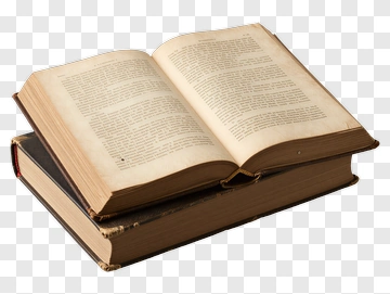 Open Book On Wooden Surface PNG