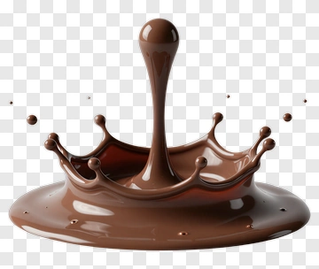 Chocolate Splash Droplet PNG