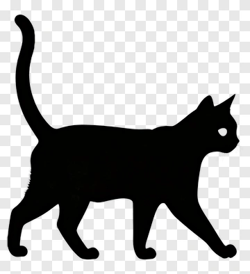 Black Cat Silhouette PNG