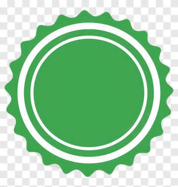 Green Badge Seal Label PNG