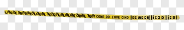 Yellow Police Tape With Black Text PNG