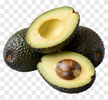 Fresh Avocado Halves PNG