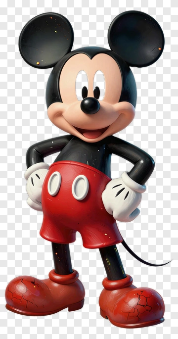 Mickey Mouse 3D Statue PNG