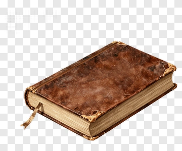 Vintage Leather Bound Book PNG