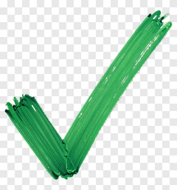 Green Hand Drawn Checkmark PNG