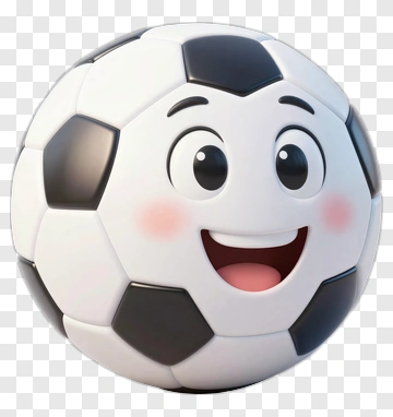 Happy Soccer Ball Cartoon Character PNG