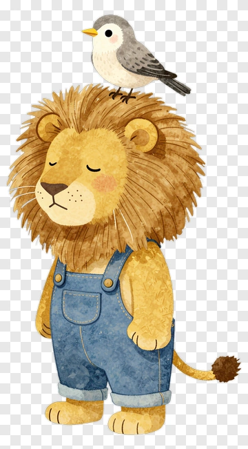 Lion And Bird PNG