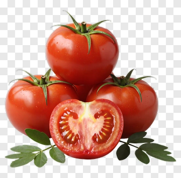 Fresh Tomatoes With Leaf PNG