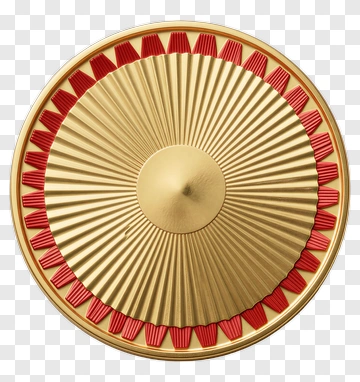 Gold And Red Medal PNG