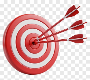 Red Target With Arrows PNG