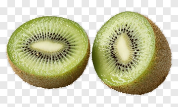 Fresh Cut Kiwi Fruit PNG