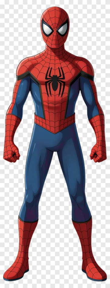 Spider-Man In Classic Costume PNG