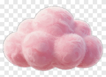 Pink Cotton Candy Cloud PNG