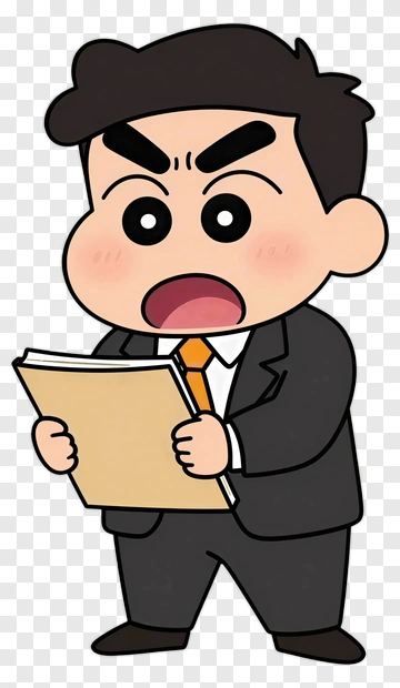 Angry Businessman Holding Document PNG