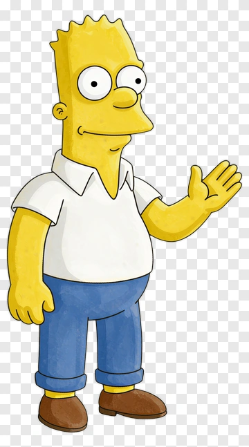 Bart Simpson Waving PNG