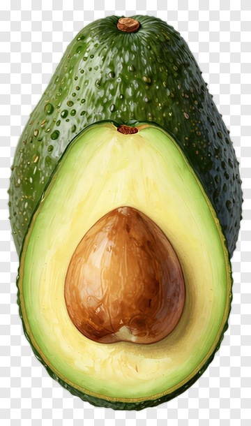 Fresh Avocado Half PNG