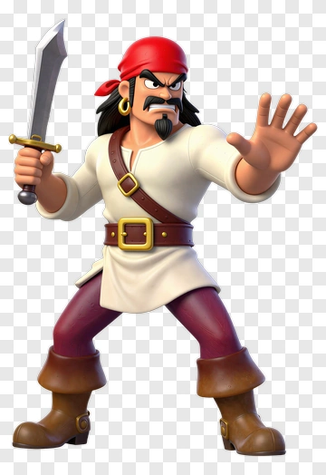 Pirate With Sword PNG