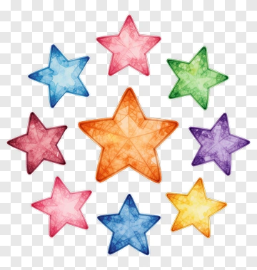 Rainbow Stars PNG