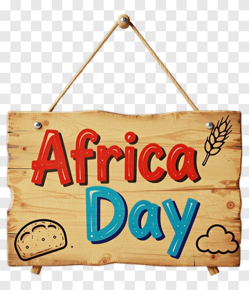 Africa Day Sign With Bread And Wheat PNG