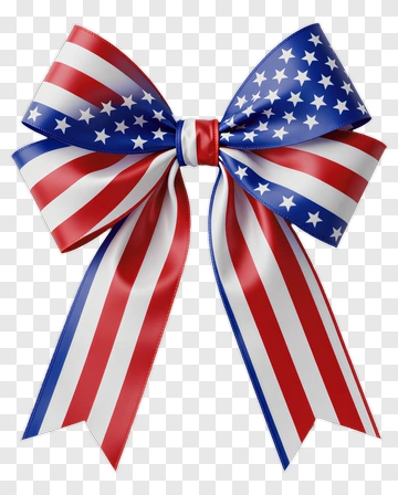 American Flag Bow PNG
