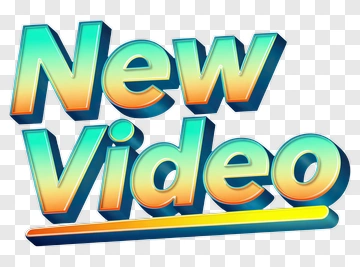 New Video Announcement Graphic PNG
