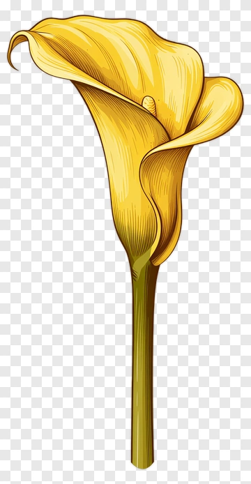 Yellow Calla Lily PNG