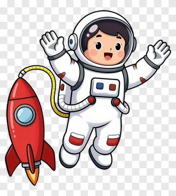 Astronaut With Rocket PNG
