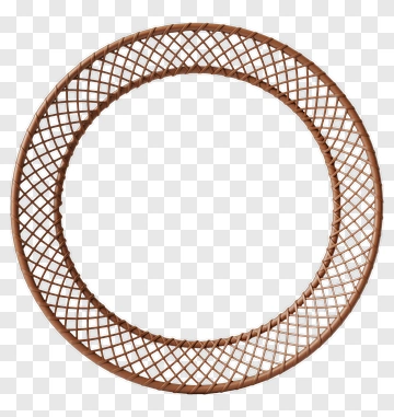 Woven Circular Frame PNG