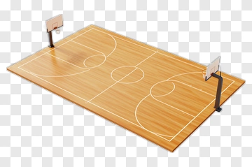 Basketball Court With Hoops PNG