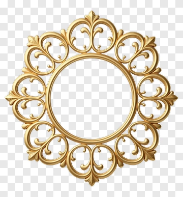 Golden Ornate Frame PNG