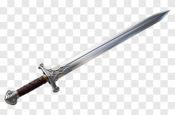 Elegant Fantasy Sword With Ornate Hilt PNG
