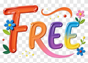 Free Lettering With Flowers PNG