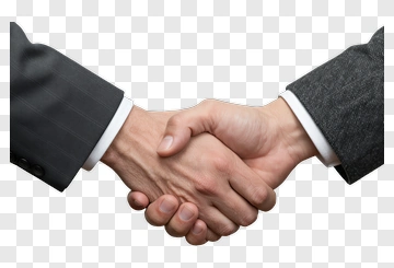 Two Businesspeople Shaking Hands PNG