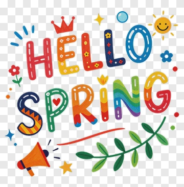 Hello Spring PNG