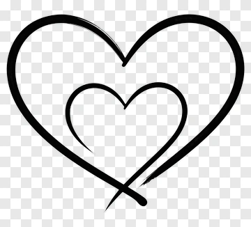 Two Overlapping Hearts PNG