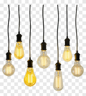 Pendant Lights With Edison Bulbs PNG