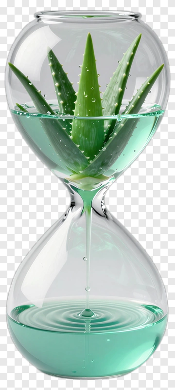 Aloe Vera In Hourglass PNG