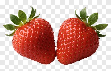 Two Fresh Strawberries PNG
