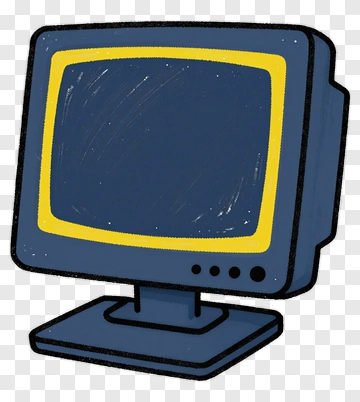 Hand-drawn Computer Monitor PNG