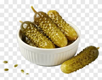 Pickles In A Bowl PNG