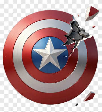 Captain America Shield Shattered PNG