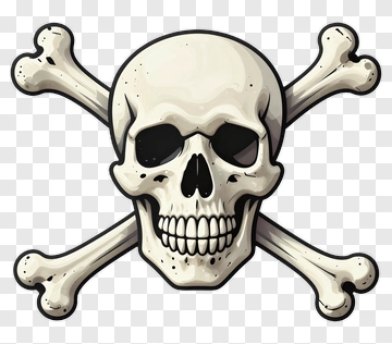 Skull And Bones Symbol PNG