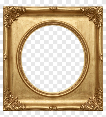Gold Ornate Frame PNG