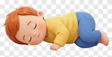 Child Sleeping On Floor PNG