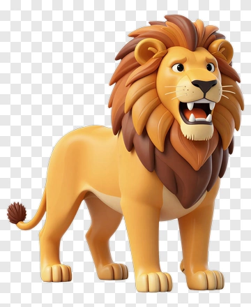 Lion With Open Mouth PNG