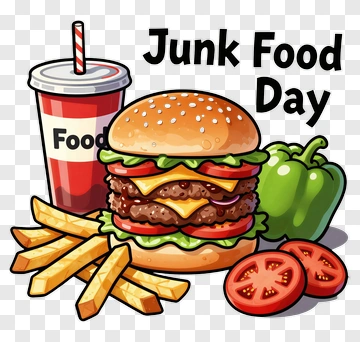 Junk Food Day PNG
