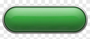 Green Button With Silver Border PNG